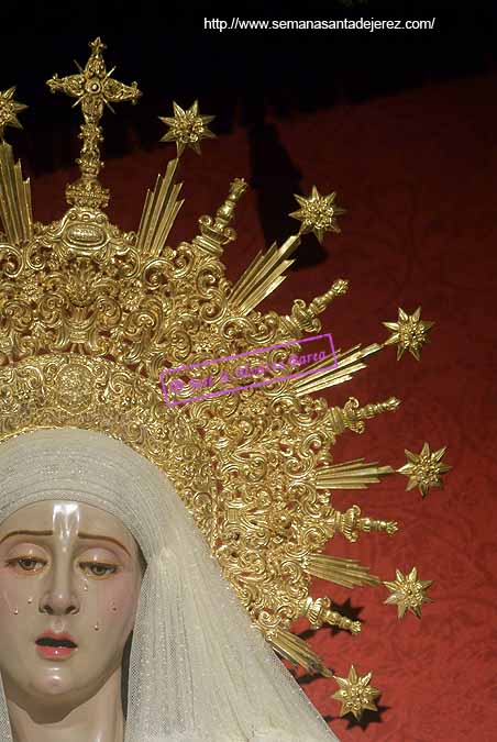 Detalle de la ráfaga de María Santísima del Consuelo