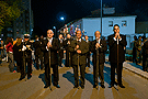 Una de las presidencias de la Procesión de la Agrupación del Señor de la Pasión