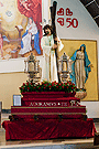 Nuestro Padre Jesús de la Salud en la parihuela de la Hdad.de las Tres Caídas preparado para su traslado a la Santa Iglesia Catedral con motivo de la erección canónica como Hermandad de Penitencia (11 de enero de 2013)