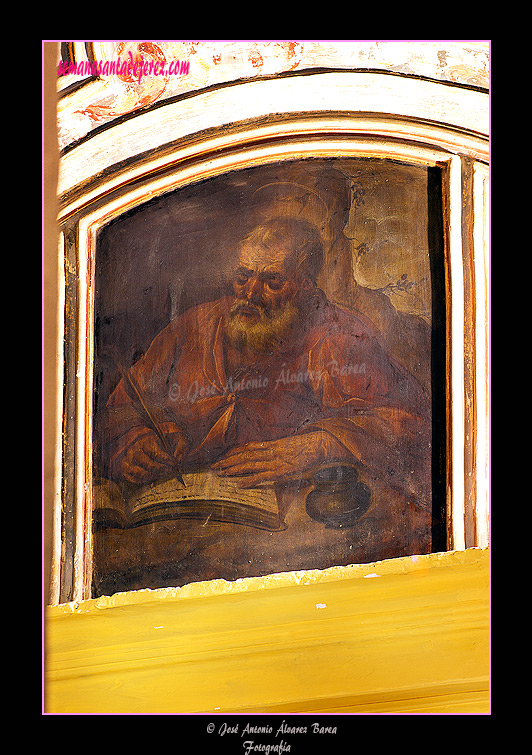 Pintura de la bóveda del prebisterio (Capilla de los Desamparados)