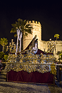 Paso de Misterio de Nuestra Señora de las Angustias por la Alameda Vieja