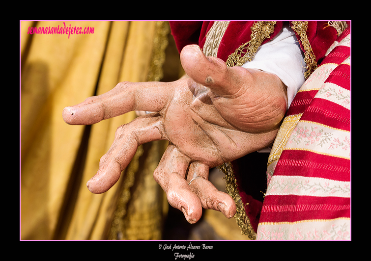 Mano derecha de San Bartolomé (Paso de Misterio de la Sagrada Cena)