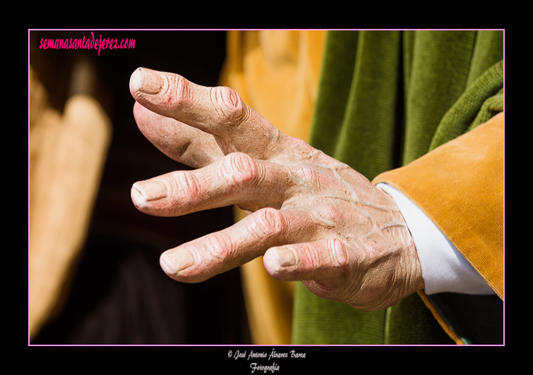 Mano izquierda de San Mateo (Paso de Misterio de la Sagrada Cena)