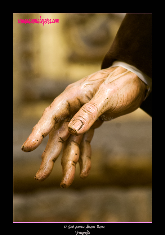 Mano derecha de San Pedro (Paso de Misterio de la Sagrada Cena)