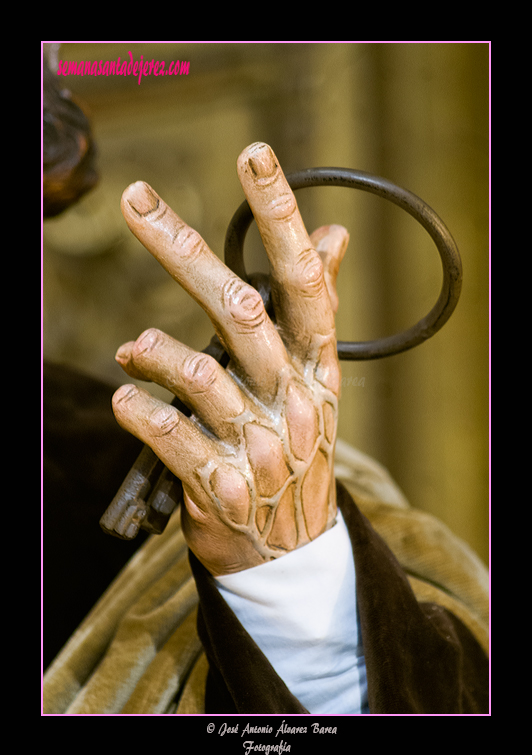 Mano izquierda de San Pedro (Paso de Misterio de la Sagrada Cena)