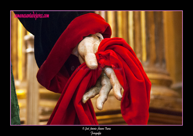 Mano izquierda de Judas Iscariote (Paso de Misterio de la Sagrada Cena)