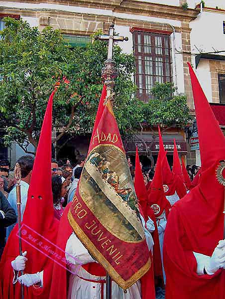 Estandarte del Grupo Joven de la Hermandad de la Cena