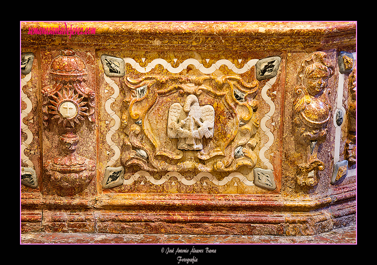 Detalle del comulgatorio de la capilla de Santa María de la Paz (Iglesia de San Marcos)