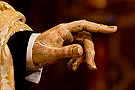 Mano izquierda del Señor de la Sagrada Cena