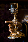 Cáliz que porta en su mano derecha Nuestro Padre Jesús de la Sagrada Cena