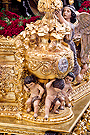 Detalle de la canastilla del Paso de Misterio de la Sagrada Cena de Nuestro Señor Jesucristo