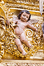 Angelito en la canastilla del Paso de Misterio de la Sagrada Cena de Nuestro Señor Jesucristo
