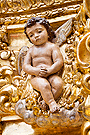 Angelito en la canastilla del Paso de Misterio de la Sagrada Cena de Nuestro Señor Jesucristo