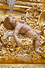 Angelito en la canastilla del Paso de Misterio de la Sagrada Cena de Nuestro Señor Jesucristo