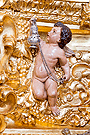 Angelito en la canastilla del Paso de Misterio de la Sagrada Cena de Nuestro Señor Jesucristo