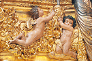 Angelitos en la canastilla del Paso de Misterio de la Sagrada Cena de Nuestro Señor Jesucristo