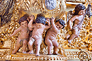 Angelitos en la canastilla del Paso de Misterio de la Sagrada Cena de Nuestro Señor Jesucristo