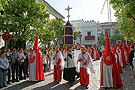 Cruz Parroquial con manguilla de la Hermandad de la Sagrada Cena
