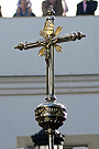 Cruz Parroquial con manguilla de la Hermandad de la Sagrada Cena