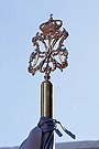 Remate del asta de la Bandera de la Virgen de la Hermandad de la Sagrada Cena