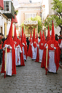 Nazarenos de la Hermandad de la Sagrada Cena