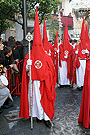 Nazarenos de la Hermandad de la Sagrada Cena