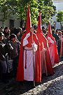 Nazarenos de la Hermandad de la Sagrada Cena