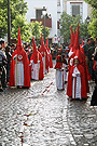 Nazarenos de la Hermandad de la Sagrada Cena