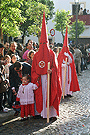 Nazarenos de la Hermandad de la Sagrada Cena
