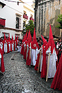 Nazarenos de la Hermandad de la Sagrada Cena