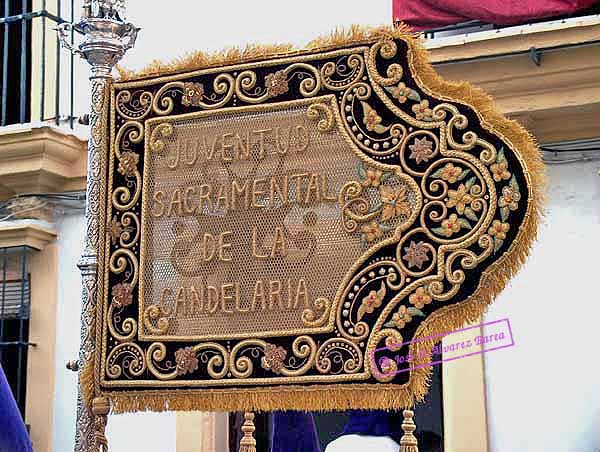 Banderín de la Juventud de la Hermandad de la Candelaria (anverso)