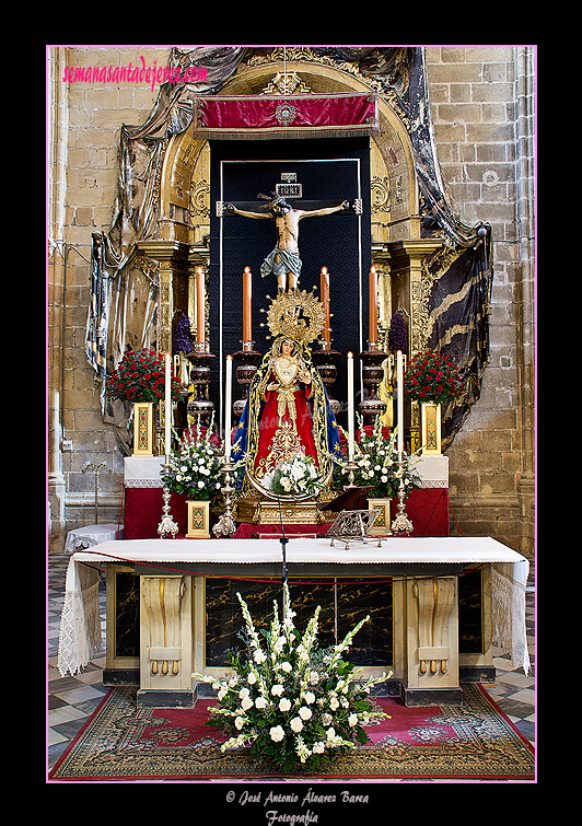 Altar para la Misa en honor de Nuestra Señora del Socorro con motivo de su Festividad (Septiembre 2012)