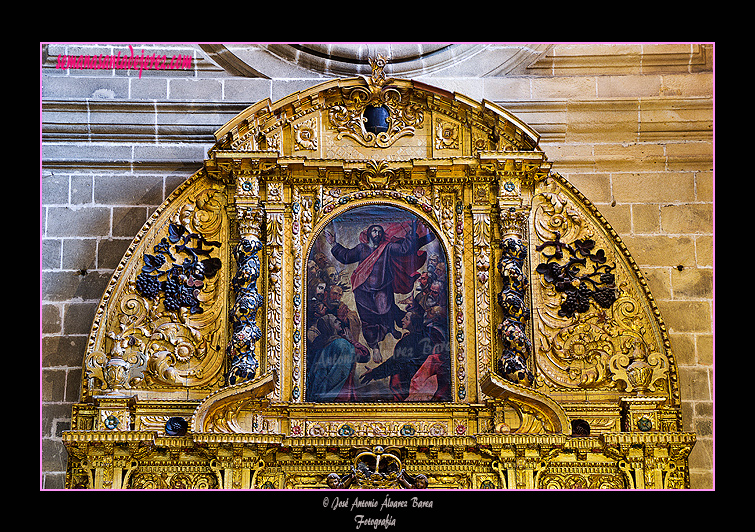 Ático del Retablo de la Inmaculada del Voto, hoy de San Juan Grande (Santa Iglesia Catedral)