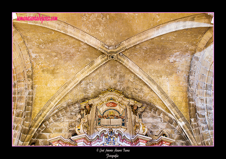 Bóveda del tramo del Retablo de San Juan Nepomuceno (Santa Iglesia Catedral)