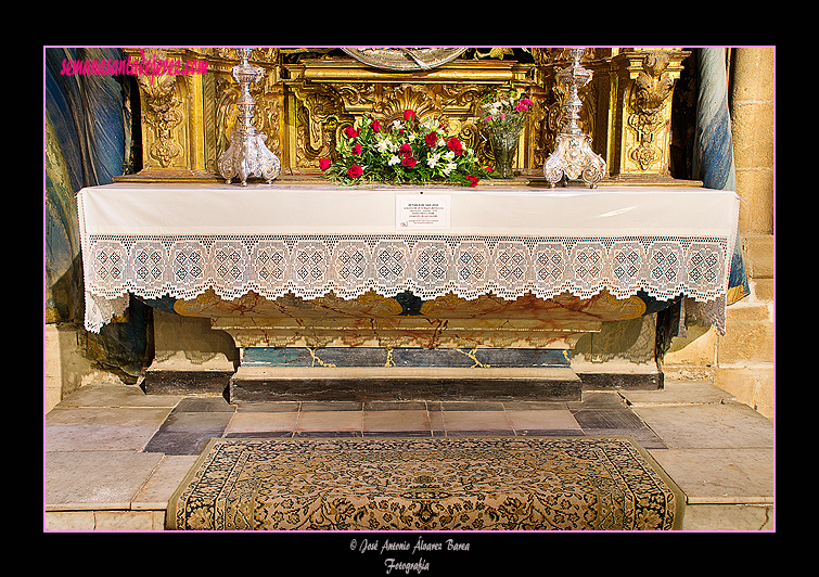 Mesa del Retablo de San José, actualmente de Nuestra Señora del Socorro (Santa Iglesia Catedral)