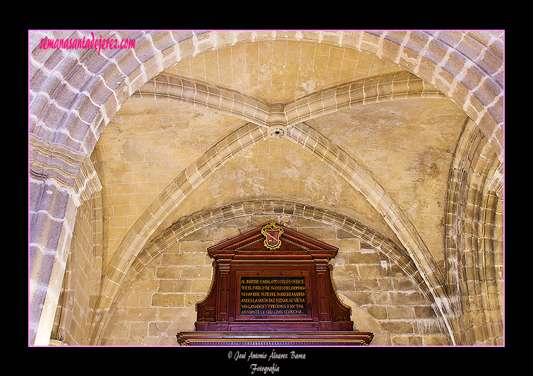 Bóveda del tramo del Retablo de San Caralampio (Santa Iglesia Catedral)