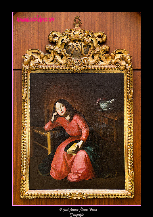 Virgen Niña en meditación - Francisco de Zurbarán - Año 1639 (Sala del Tesoro - Museo de la Santa Iglesia Catedral)