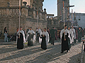 Acolitos del cortejo del Cristo de la Hermandad del Cristo de la Viga