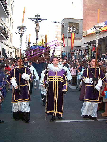 Acólitos del Paso de Cristo de la Hermandad del Cristo de la Defensión 