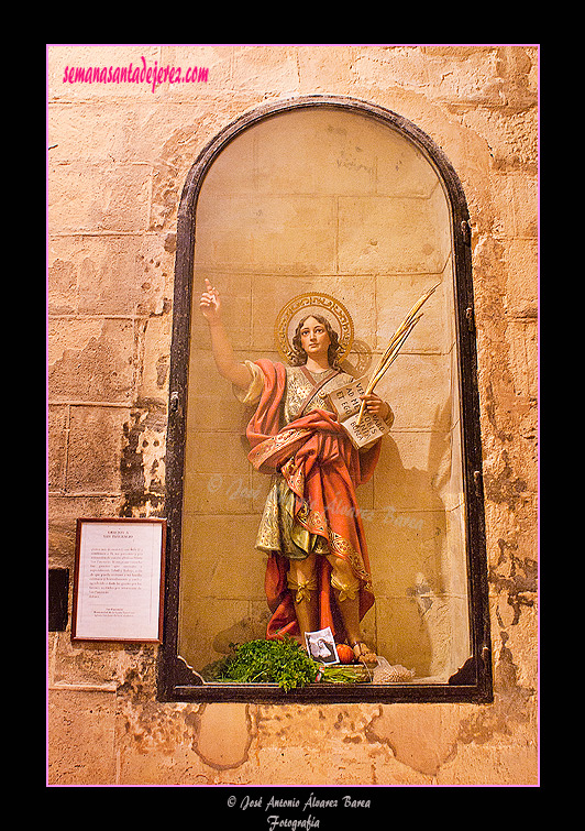 San Pancracio (Zaguán de entrada de la Iglesia de San Juan de los Caballeros)