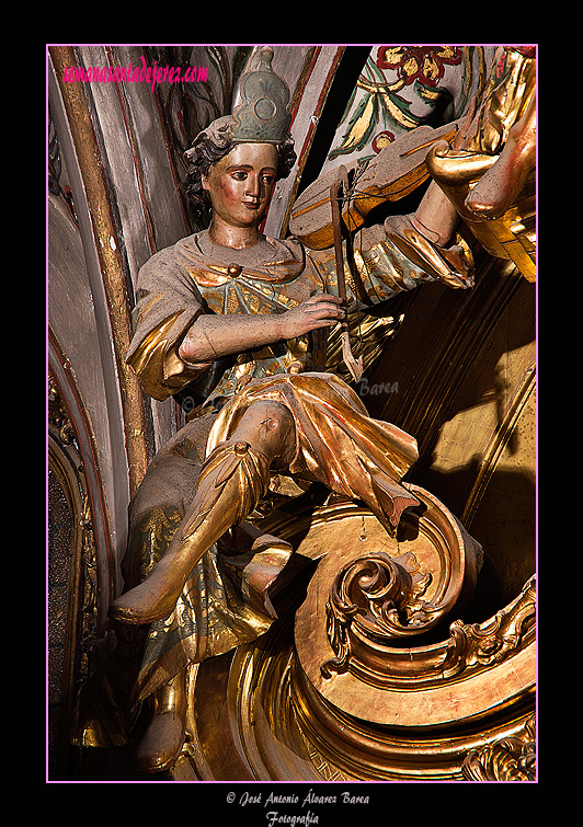 Ángel músico (Retablo de la Virgen de Consolación - Iglesia Conventual Dominica de Santo Domingo)