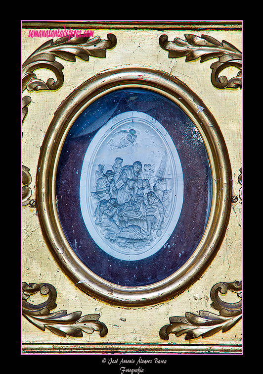 Detalle del retablo de la Virgen del Pilar (Iglesia de San Miguel)