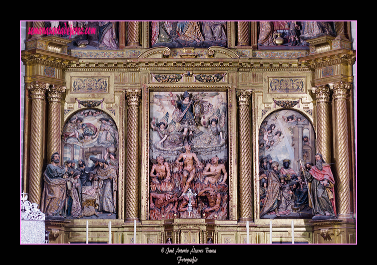 Primer cuerpo del Retablo Mayor de la Iglesia de San Miguel