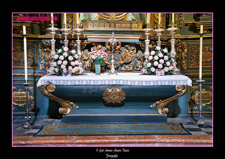 Mesa del retablo de María Santísima de la Encarnación (Iglesia de San Miguel)