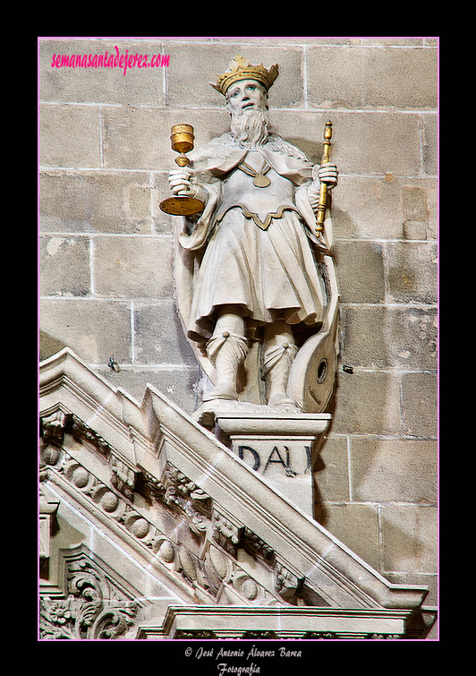 El Rey David (Portada interior de la Capilla del Sagrario - Iglesia de San Miguel)