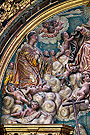 Detalle de la gloria del cielo (Retablo de Ánimas - Iglesia de San Miguel)