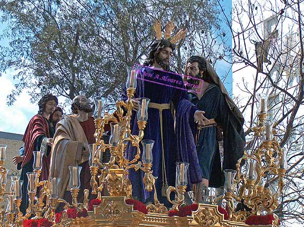 Paso de Misterio del Santísimo Cristo de la Clemencia en la Traición de Judas