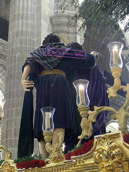 Paso de Misterio del Santísimo Cristo de la Clemencia en la Traición de Judas