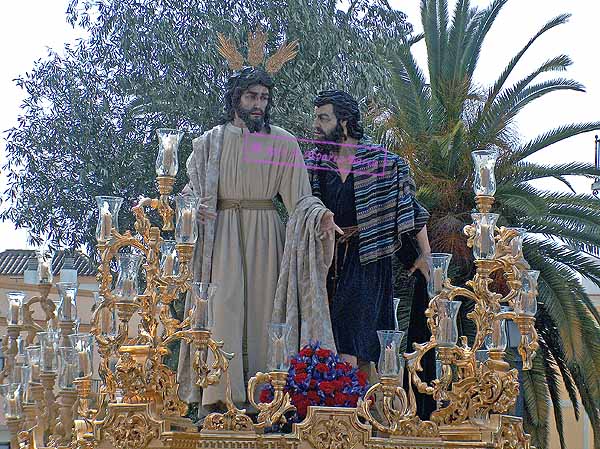 Paso de Misterio del Santísimo Cristo de la Clemencia en la Traición de Judas