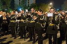 Agrupación Musical San Juan de Jerez tras el Paso de Misterio de la Agrupación del Señor de la Pasión